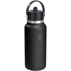 Hydro Flask Wide Mouth 946 ml isolierte Edelstahl Trinkflasche mit Strohhalmverschluss