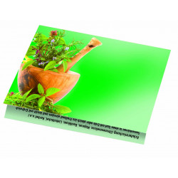 Klappkärtchen Kräuter, 90 x 60 mm, Kräutermischung,  1-4 c Digitaldruck inklusive Klappkärtchen Kräuter, 90 x 60 mm, Kräutermischung,  1-4 c Digitaldruck inklusive