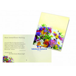 Klappkärtchen bunte Blumenwelt, Blumenmischung-amen, 1-4 c Digitaldruck inklusive Klappkärtchen bunte Blumenwelt, Blumenmischung-amen, 1-4 c Digitaldruck inklusive