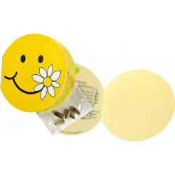 Klappkärtchen Smile, Zwergsonnenblume, 1-4 c Digitaldruck inklusive Klappkärtchen Smile, Zwergsonnenblume, 1-4 c Digitaldruck inklusive