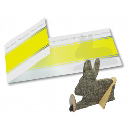 Bastelkarte Hase (ohne Kuvert), 1-4 c Digitaldruck inklusive Bastelkarte Hase (ohne Kuvert), 1-4 c Digitaldruck inklusive