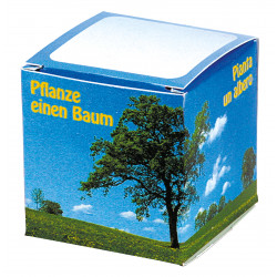 Würfel Baum Akazie (4-sprachig), 1-4 c Digitaldruck inklusive