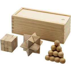Brainiac 3-teiliges Denksportspiel aus Holz Brainiac 3-teiliges Denksportspiel aus Holz