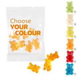 1-farbige Premium-Bärchen 10 g im kompostierbaren Tütchen