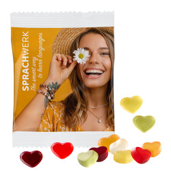 Vegane Fruchtgummi 10 g Tüten - Herzen (w2p)
