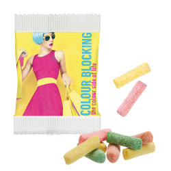 Mini-HITSCHIES Kaubonbons Sauer Mix im Papiertütchen