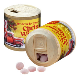 Papier-Werbedose mit Glühweinbonbons (w2p) Papier-Werbedose mit Glühweinbonbons (w2p)