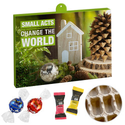 Premium-Marken-Adventskalender "Papier" mit Lindt Lindor & Hello Mini Stick Mix