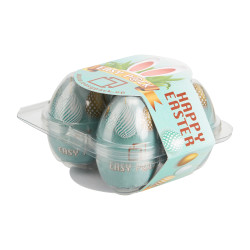 4er Eier-Box mit Werbebanderole 4er Eier-Box mit Werbebanderole