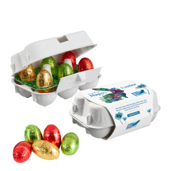 6er Ostereier-Karton mit Ferrero Küsschen Eiern 6er Ostereier-Karton mit Ferrero Küsschen Eiern