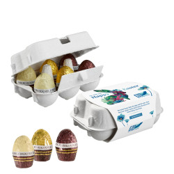 6er Ostereier-Karton mit Ferrero Rocher Eiern 6er Ostereier-Karton mit Ferrero Rocher Eiern