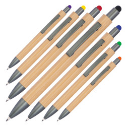 Bambuskugelschreiber mit Touchfunktion