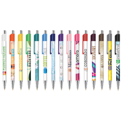 BATAM Kugelschreiber Chrome mit farbigen Akzenten, inkl. Vollfarb-Druck