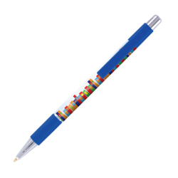 BATAM Kugelschreiber Grip mit Griffzone und farbigen Akzenten, inkl. Vollfarb-Druck