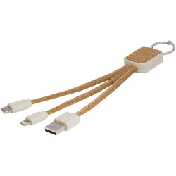 Bates Weizenstroh und Kork 3-in-1 Ladekabel Bates Weizenstroh und Kork 3-in-1 Ladekabel