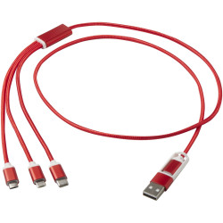 Versatile 5-in-1 Ladekabel aus recyceltem Aluminium Versatile 5-in-1 Ladekabel aus recyceltem Aluminium