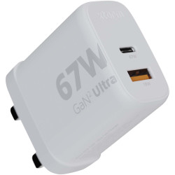 Xtorm XEC067G GaN² Ultra 67 W Wandladegerät mit UK-Stecker Xtorm XEC067G GaN² Ultra 67 W Wandladegerät mit UK-Stecker