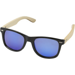 Taiyō verspiegelte polarisierte Sonnenbrille aus rPET/Bambus in Geschenkbox Taiyō verspiegelte polarisierte Sonnenbrille aus rPET/Bambus in Geschenkbox