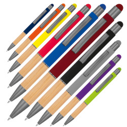 Kugelschreiber mit Griffzone aus Bambus Kugelschreiber mit Griffzone aus Bambus