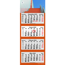 4-Monats Faltkalender "Quatrus-Light Plus"