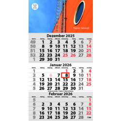 3-Monats DIN A3 Kalender "Trinus G"