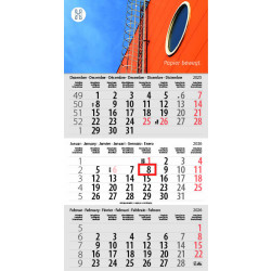 3-Monats DIN A3 Kalender "Trinus Euro"