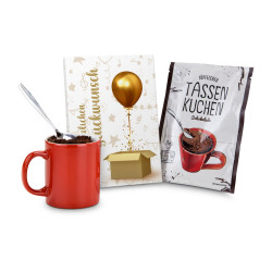 Geschenkartikel / Präsentartikel: Tassenkuchen Schokolade 70 g, Herzlichen Glückwunsch Geschenkartikel / Präsentartikel: Tassenkuchen Schokolade 70 g, Herzlichen Glückwunsch