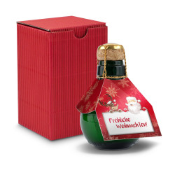 Geschenkset / Präsenteset: Kleinste Sektflasche: Fröhliche Weihnachten Geschenkset / Präsenteset: Kleinste Sektflasche: Fröhliche Weihnachten