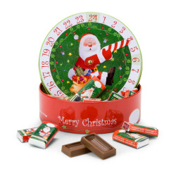 Geschenkartikel / Präsentartikel: Runder Schokoladen Adventskalender Geschenkartikel / Präsentartikel: Runder Schokoladen Adventskalender