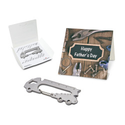 Geschenkartikel / Präsentartikel: ROMINOX® Key Tool im Motiv-Mäppchen Happy Father's Day