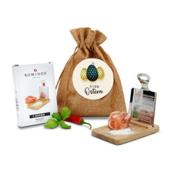 Geschenkset / Präsenteset: Kleine Salzreibe Frohe Ostern Geschenkset / Präsenteset: Kleine Salzreibe Frohe Ostern