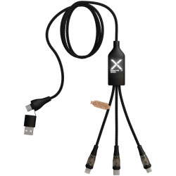 SCX.design C50 100 W/5 A 5-in-1 Schnellladekabel mit Digitalanzeige SCX.design C50 100 W/5 A 5-in-1 Schnellladekabel mit Digitalanzeige