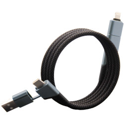 SCX.design C52 100W magnetisches, ultraschnelles 4-in-1 Ladekabel aus rPET  SCX.design C52 100W magnetisches, ultraschnelles 4-in-1 Ladekabel aus rPET