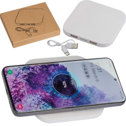 Kabelloses Ladegerät mit 2 USB Ports Kabelloses Ladegerät mit 2 USB Ports