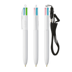 BIC® 4 Colours® Fashion with Lanyard ballpen