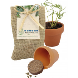 Natursäckchen klein  'Pflanze deinen Baum', 1-4 c Digitaldruck inklusive