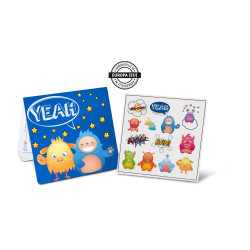 Tattoo Mäppchen Kinder mit 13 Monster-Hauttattoos für Kinder Tattoo Mäppchen Kinder mit 13 Monster-Hauttattoos für Kinder