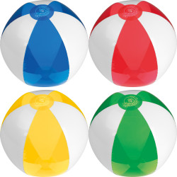 Strandball bicolour farbig/transparent Strandball bicolour farbig/transparent