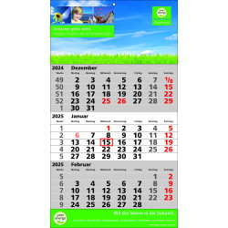 Wandkalender Standard 2 plus