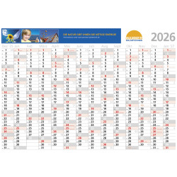 Wandplaner Comfort, 14 Monate inklusive 4-c Druck (Euroskala)