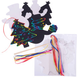 Kratz-Weihnachtsanhänger South Pole