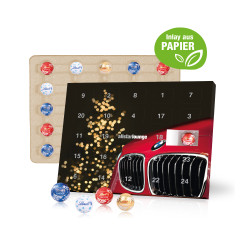 Tisch-Adventskalender, Lindt "Gourmet Edition", Inlay aus Papier 