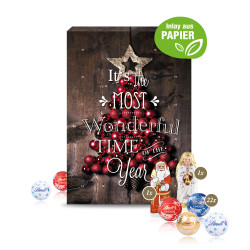 Adventskalender, Lindt Mix und Gutschein-Option, Inlay aus Papier