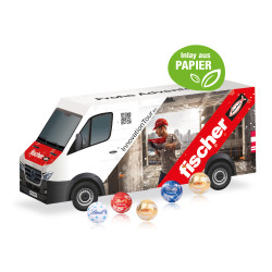 3D Adventskalender "Transporter" mit Lindt Minis mit Papier-Inlay 3D Adventskalender "Transporter" mit Lindt Minis mit Papier-Inlay