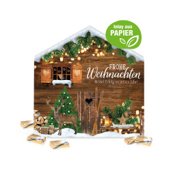 Adventskalender "Weihnachtshaus Exklusiv", Lindt Schokolade, Inlay aus Papier