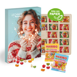 Adventskalender, Haribo Fruchtgummi, Inlay aus Papier