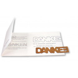 Danke für die Verbundenheit-Karte, ohne Kuvert, 1-4 c Digitaldruck inklusive
