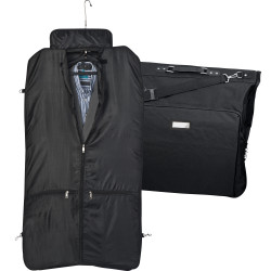 Kleidersack aus Polyester mit Metallschild Kleidersack aus Polyester mit Metallschild