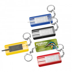 Reifenprofiltiefenmesser mit Gliederkette, schwarz Reifenprofiltiefenmesser mit Gliederkette, schwarz