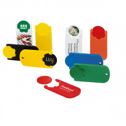 Chiphalter mit 1€-Chip "Alpha", schwarz Chiphalter mit 1€-Chip "Alpha", schwarz